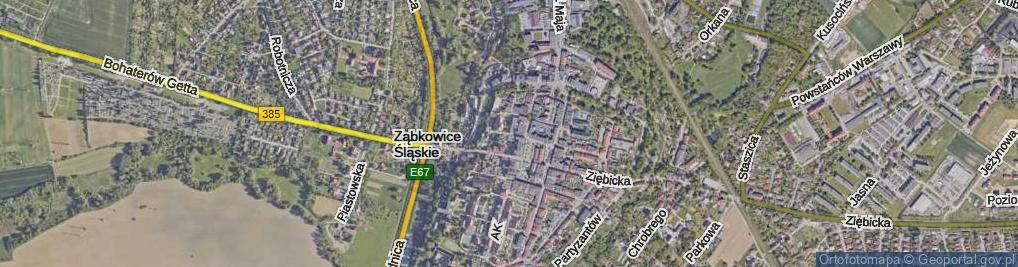 Zdjęcie satelitarne Aliantów ul.